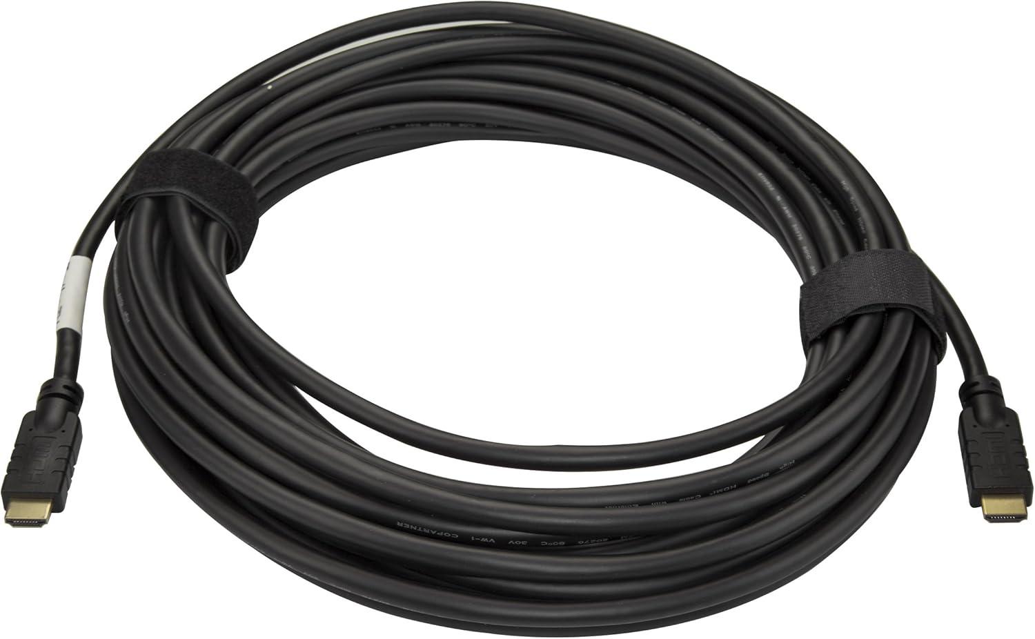 imageStarTechcom 30ft 10m HDMI 20 Cable  4K 60Hz Active HDMI Cable  CL2 Rated for In Wall Installation  Long Durable High Speed UHD HDMI Cable  HDR 18Gbps  Male to Male Cord  Black HD2MM10MA50 ft Active