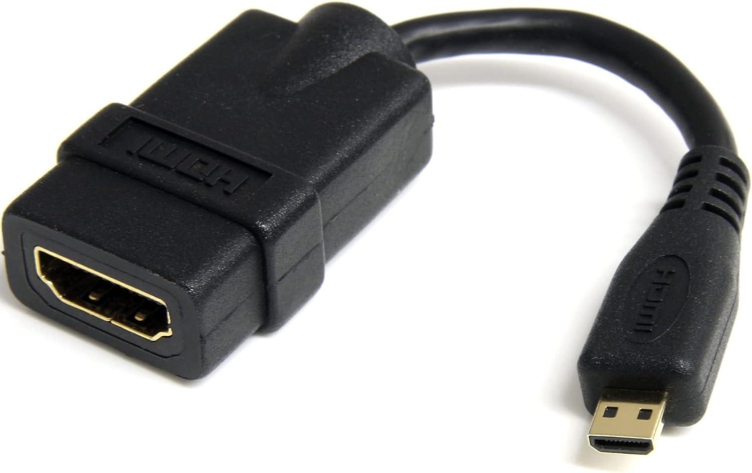 imageStarTechcom 3m Micro HDMI to HDMI Cable with Ethernet  4K 30Hz Video  Durable High Speed Micro HDMI TypeD to HDMI 14 Adapter CableConverter Cord  UHD HDMI MonitorsTVsDisplays  MM HDADMM3MHDMI to Micro HDMI