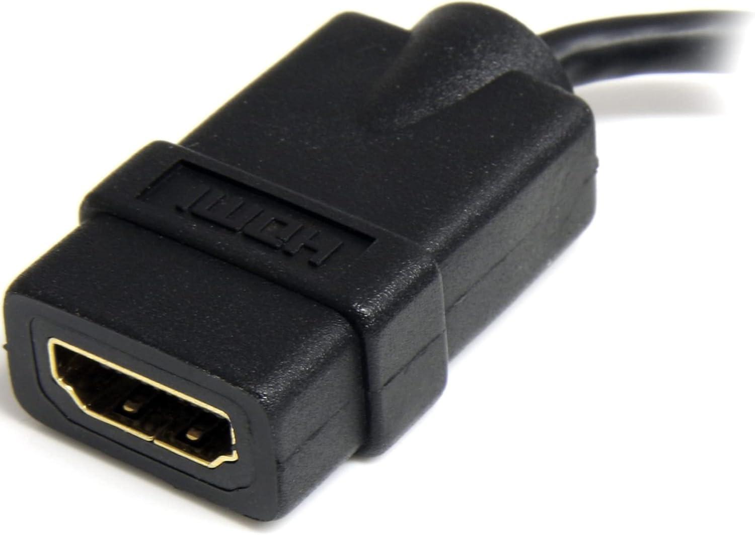 imageStarTechcom 3m Micro HDMI to HDMI Cable with Ethernet  4K 30Hz Video  Durable High Speed Micro HDMI TypeD to HDMI 14 Adapter CableConverter Cord  UHD HDMI MonitorsTVsDisplays  MM HDADMM3MHDMI to Micro HDMI