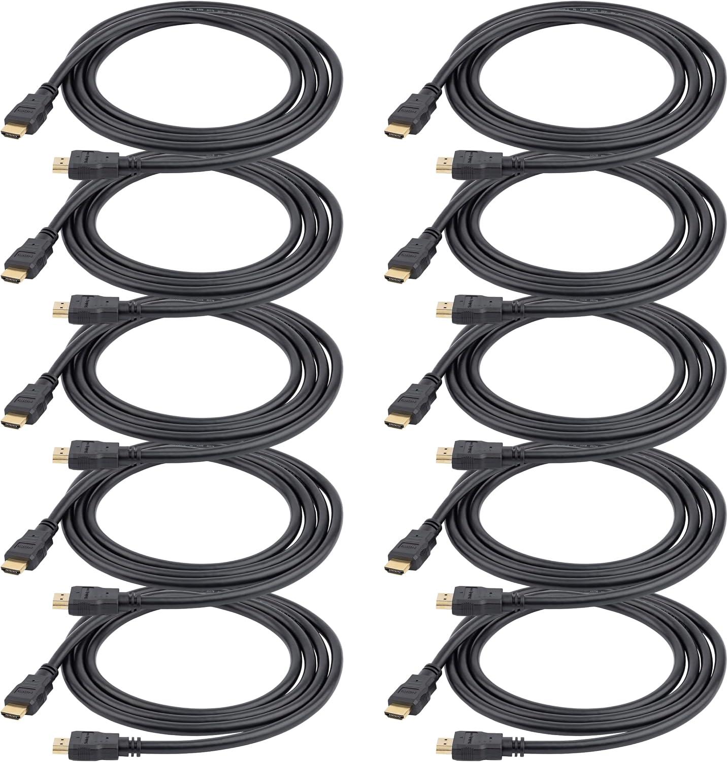 imageStarTechcom 40 ft High Speed HDMI Cable MM  4K  30Hz  No Signal Booster Required  HDMI to HDMI  AudioVideo  GoldPlated HDMM40 Black3 ft  1m