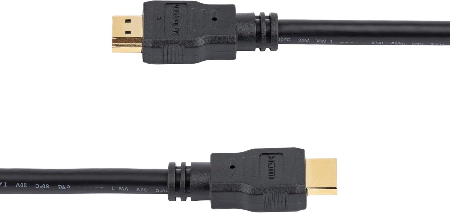 imageStarTechcom 40 ft High Speed HDMI Cable MM  4K  30Hz  No Signal Booster Required  HDMI to HDMI  AudioVideo  GoldPlated HDMM40 Black3ft  1m