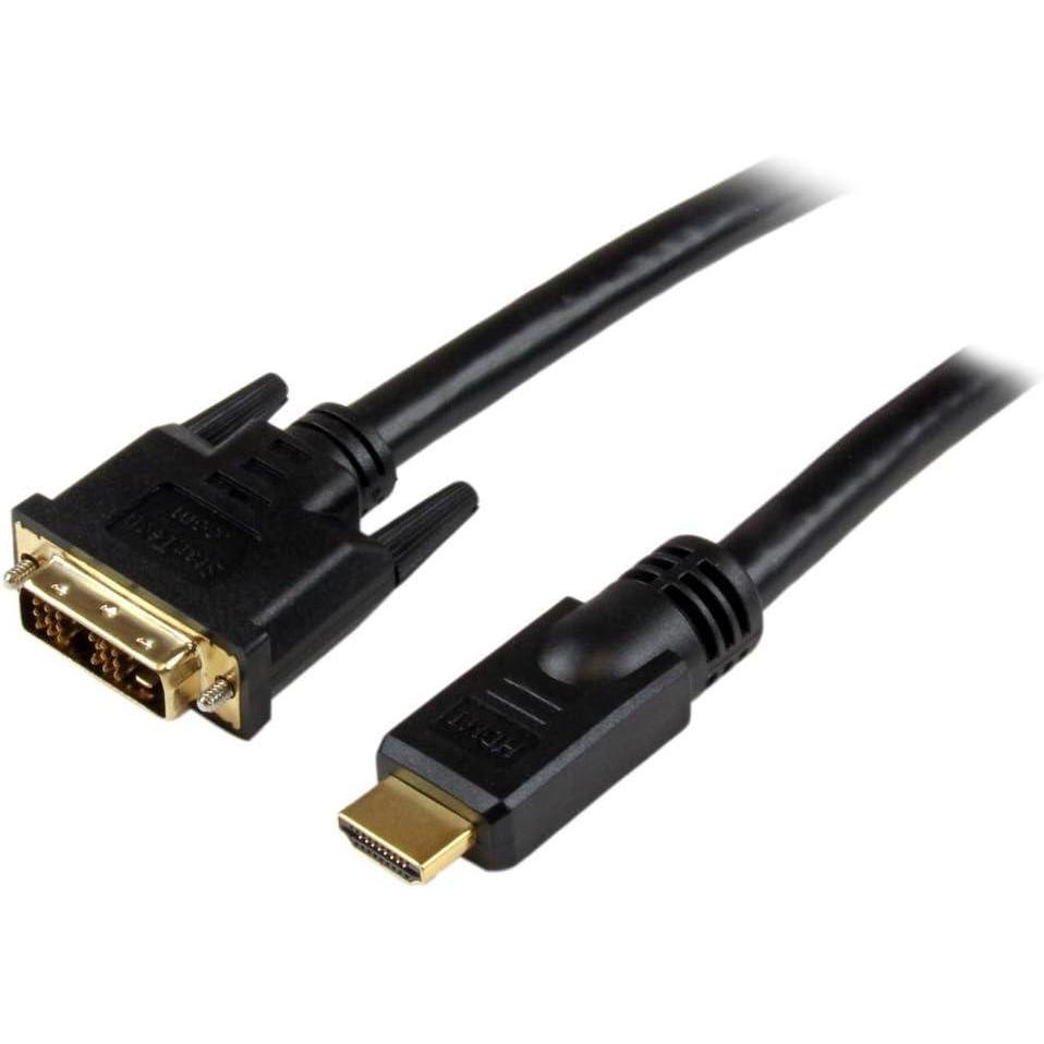 imageStarTechcom 3 ft HDMI to DVID Cable HDMI to DVI Adapter Converter Cable 1x DVID Male 1x HDMI Male Black 3 feet HDDVIMM330 ft 9 m