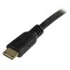 StarTech.com 1 ft High Speed HDMI Cable with Ethernet – HDMI to HDMI Mini- M/M (HDMIACMM1),Black(Standard)