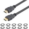 StarTech.com 40 ft High Speed HDMI Cable M/M – 4K @ 30Hz – No Signal Booster Required – HDMI to HDMI – Audio/Video – Gold-Plated (HDMM40) Black(6 ft / 2 m)