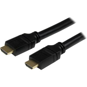 StarTech.com 25ft Plenum Rated HDMI Cable, 4K High Speed Long HDMI Cord w/Ethernet, 4K30Hz UHD, 10.2 Gbps, HDCP 1.4, in Wall Plenum HDMI 1.4 Display Cable, HDMI to HDMI Computer to TV Cable (HDPMM25)(25 ft / 7.5m)