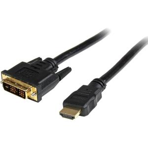 StarTech.com 3 ft HDMI to DVI-D Cable – HDMI to DVI Adapter / Converter Cable – 1x DVI-D Male, 1x HDMI Male – Black, 3 feet (HDDVIMM3)(3 ft / 1 m)