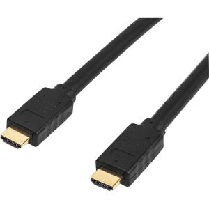 StarTech.com 30ft (10m) HDMI 2.0 Cable – 4K 60Hz Active HDMI Cable – CL2 Rated for In Wall Installation – Long Durable High Speed UHD HDMI Cable – HDR, 18Gbps – Male to Male Cord – Black (HD2MM10MA)(50 ft (Active))