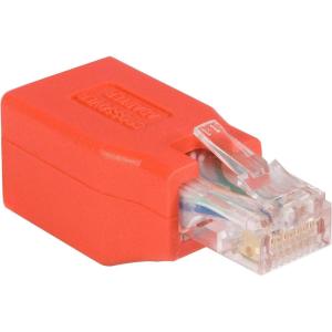 StarTech.com Cat6 Cable – Cat6 Crossover Adapter – GbE – Red – Ethernet Network Cable (C6CROSSOVER)