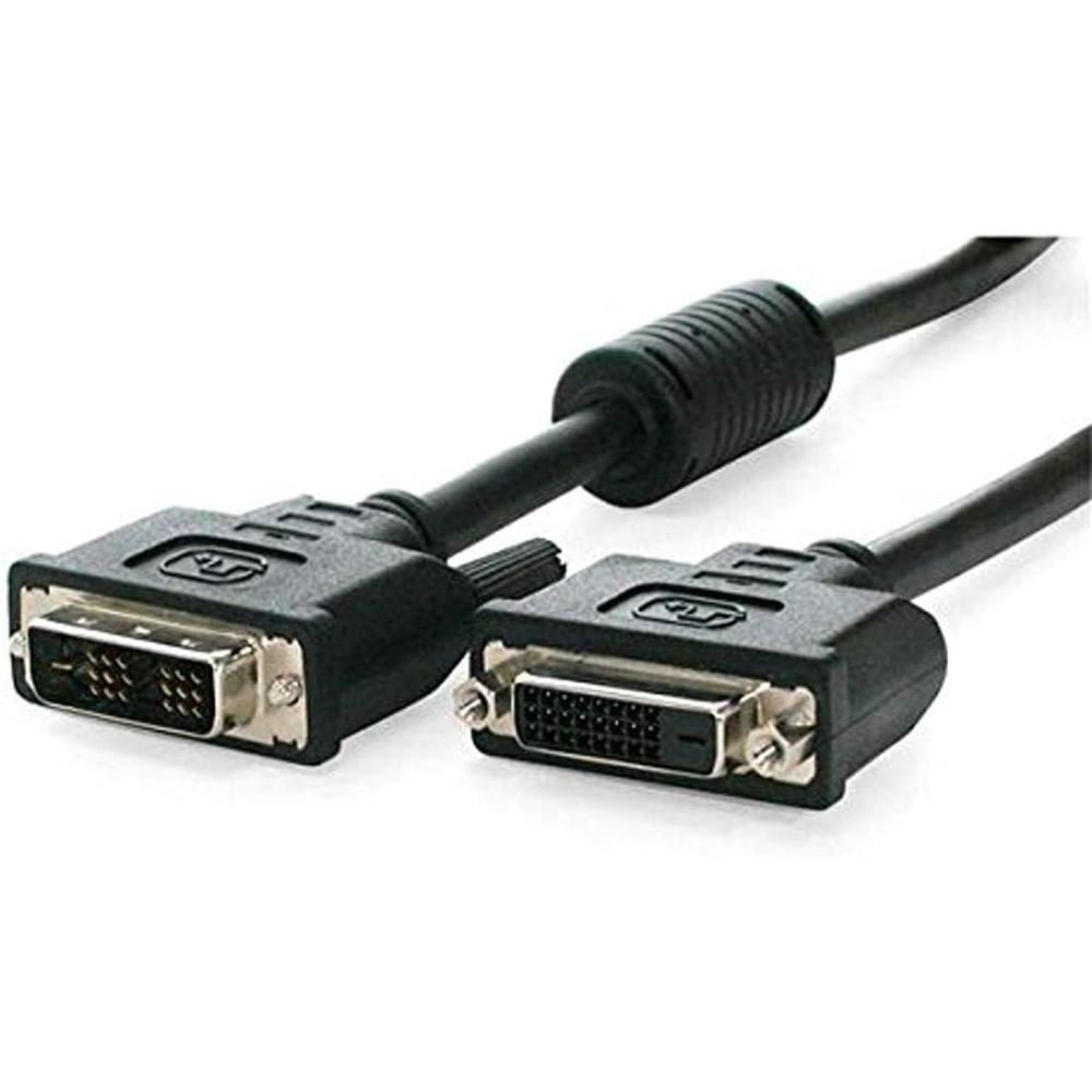 imageStarTechcom DVI Extension Cable  10 ft  Single Link  Male to Female Cable  1920x1200  DVID Cable  Computer Monitor Cable  DVI Cord DVIDSMF10Black1 Count Pack of 1