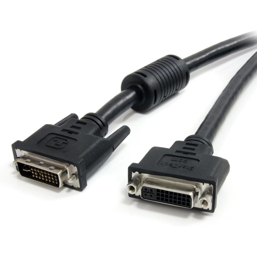 imageStarTechcom DVII Extension Cable  10 ft  Dual Link  Digital and Analog  Male to Female Cable  Computer Monitor Cable  DVI Cord DVIIDMF10Black10 ft