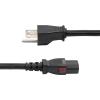 StarTech.com 10ft (3m) Computer Power Y Cord, NEMA 5-15P to 2x C13, 10A 125V, 18AWG, Replacement AC Power Cord, Printer Power Cord, PC Power Supply Cable, Monitor Power Cable – UL Listed (PXT101Y10)(12 ft)