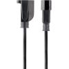 StarTech.com 1ft (0.3m) Power Extension Cord, IEC 320 C14 to NEMA 5-15R, 10A 125V, 18AWG, Black Computer Power Extension Cord, AC Outlet Extension Cable for Network Equipment, UL Listed (PAC100)(1 ft)