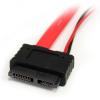 StarTech.com 36in Slimline SATA to SATA with LP4 Power Cable Adapter (SLSATAF36)(1 Ounce (Pack of 2))