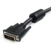 StarTech.com DVI-I Extension Cable – 10 ft – Dual Link – Digital and Analog – Male to Female Cable – Computer Monitor Cable – DVI Cord (DVIIDMF10),Black(10 ft)