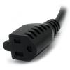 StarTech.com 3ft (1m) Power Extension Cord, NEMA 5-15R to NEMA 5-15P Black Extension Cord, 13A 125V, 16AWG, Outlet Extension Power Cable, NEMA 5-15R to NEMA 5-15P AC Power Cord – UL Listed (PAC1013)(3 metros (10 pies))