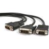 StarTech.com 6 ft DVI-I Male to DVI-D Male and HD15 VGA Male Video Splitter Cable – DVI to VGA Connector – 6ft DVI to VGA Cable (DVIVGAYMM6)
