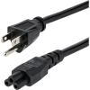StarTech.com 6ft (1.8m) Laptop Power Cord NEMA 5-15P to C5 (Mickey Mouse) 10A 125V 18AWG Laptop Replacement Charger Cord Brick Cord – UL Listed (PXT101NB3S)(10 ft)