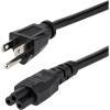 StarTech.com 6ft (1.8m) Laptop Power Cord NEMA 5-15P to C5 (Mickey Mouse) 10A 125V 18AWG Laptop Replacement Charger Cord Brick Cord – UL Listed (PXT101NB3S)(6 ft)