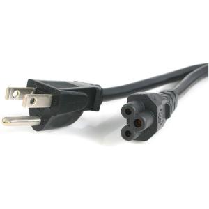 StarTech.com 6ft (1.8m) Laptop Power Cord NEMA 5-15P to C5 (Mickey Mouse) 10A 125V 18AWG Laptop Replacement Charger Cord Brick Cord – UL Listed (PXT101NB3S)(3 ft)