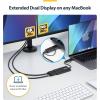StarTech.com Dual Monitor Adapter for M1/M2/M3/M4 macOS Systems, Windows, ChromeOS. Thunderbolt, USB 3.0 or USB-C HDMI Splitter Extended Display, 4K30 Output 1 & 1080p Output 2, (107B-USB-HDMI-2)