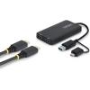StarTech.com Dual Monitor Adapter for M1/M2/M3/M4 macOS Systems, Windows, ChromeOS. Thunderbolt, USB 3.0 or USB-C HDMI Splitter Extended Display, 4K30 Output 1 & 1080p Output 2, (107B-USB-HDMI-2)