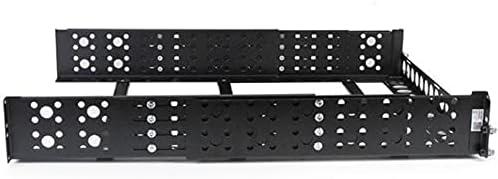 imageStarTechcom 2U Universal Rack Mount Rails for 19in Server Rack Enclosure or Cabinet Adjustable AV Rack Rails UNIRAILS2U