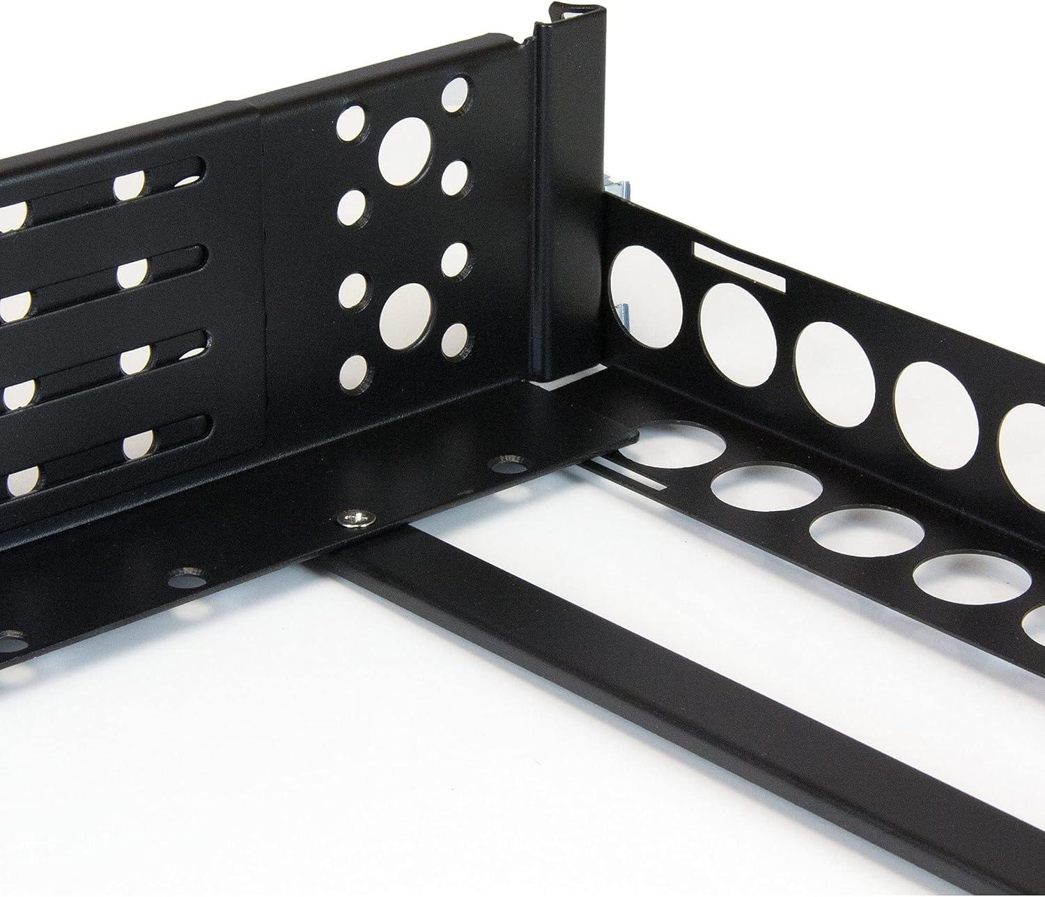 imageStarTechcom 2U Universal Rack Mount Rails for 19in Server Rack Enclosure or Cabinet Adjustable AV Rack Rails UNIRAILS2U