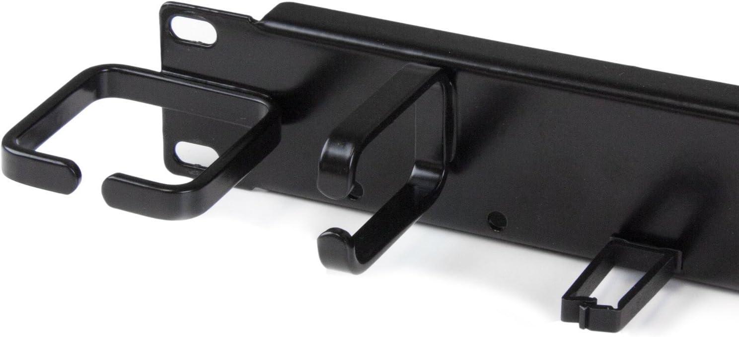 imageStarTechcom Horizontal 1U Server Rack Cable Management Finger Duct w Cover 19quot Network Rack Wire Duct Raceway Panel Slotted Wire Duct CMDUCT1UX1U
