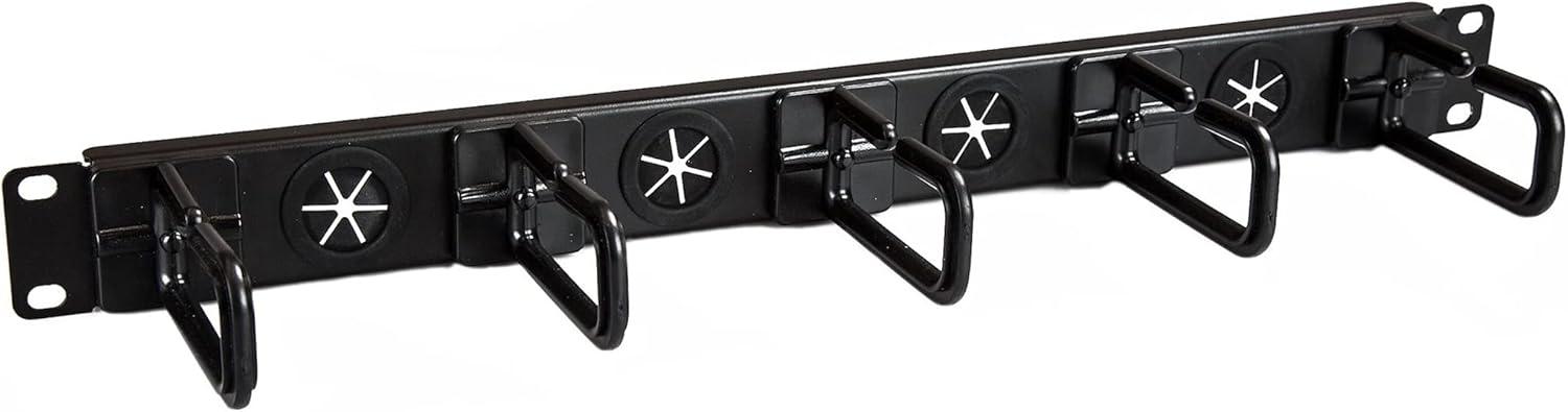 imageStarTechcom Horizontal 1U Server Rack Cable Management Finger Duct w Cover 19quot Network Rack Wire Duct Raceway Panel Slotted Wire Duct CMDUCT1UX1U