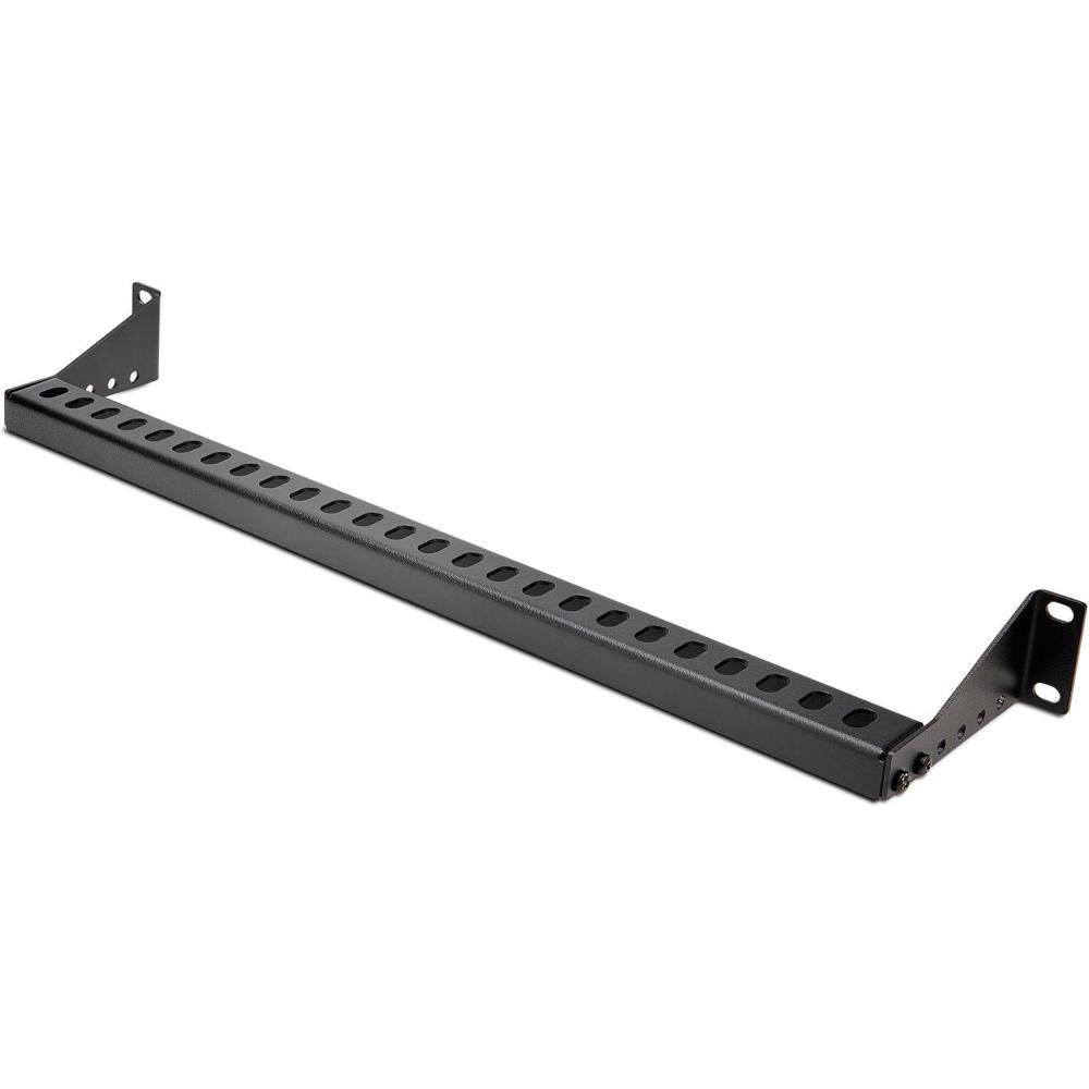 imageStarTechcom 1U Rack Mountable Cable Lacing Bar wAdjustable Depth Cable Support Guide for Organized 19quot RacksCabinets Horizontal Cable Guide for Patch PanelsSwitchesPDUs 12SCableLacingBAR1 Unit