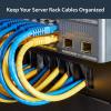 StarTech.com 1U High-density Brush Strip Cable Management Panel, Sturdy Steel Horizontal Data Centre Cable Organizer