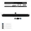 StarTech.com 1U High-density Brush Strip Cable Management Panel, Sturdy Steel Horizontal Data Centre Cable Organizer