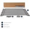 StarTech.com 1U Rack Mountable Cable Lacing Bar w/Adjustable Depth, Cable Support Guide for Organized 19″ Racks/Cabinets, Horizontal Cable Guide for Patch Panels/Switches/PDUs (12S-Cable-Lacing-BAR)(2in offset)