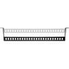 StarTech.com 1U Rack Mountable Cable Lacing Bar w/Adjustable Depth, Cable Support Guide for Organized 19″ Racks/Cabinets, Horizontal Cable Guide for Patch Panels/Switches/PDUs (12S-Cable-Lacing-BAR)(1 Unit)