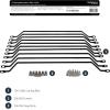 StarTech.com 1U Rack Mountable Cable Lacing Bar w/Adjustable Depth, Cable Support Guide for Organized 19″ Racks/Cabinets, Horizontal Cable Guide for Patch Panels/Switches/PDUs (12S-Cable-Lacing-BAR)(4in offset)