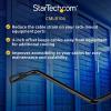 StarTech.com 1U Rack Mountable Cable Lacing Bar w/Adjustable Depth, Cable Support Guide for Organized 19″ Racks/Cabinets, Horizontal Cable Guide for Patch Panels/Switches/PDUs (12S-Cable-Lacing-BAR)(4in offset)