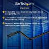 StarTech.com 1U Rack Mountable Cable Lacing Bar w/Adjustable Depth, Cable Support Guide for Organized 19″ Racks/Cabinets, Horizontal Cable Guide for Patch Panels/Switches/PDUs (12S-Cable-Lacing-BAR)(2in offset)