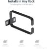 StarTech.com 2.4 x 3.9in Vertical Cable Management D Ring – 1.5U Metal D-Ring Hooks – Wire Organizer for 2 or 4-Post Network/Server Racks (CMHOOKMW) Black(2.2 x 3.9in (Pack of 2))