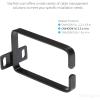 StarTech.com 2.4 x 3.9in Vertical Cable Management D Ring – 1.5U Metal D-Ring Hooks – Wire Organizer for 2 or 4-Post Network/Server Racks (CMHOOKMW) Black(2.2 x 3.9in (Pack of 2))