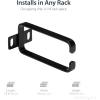 StarTech.com 5-Pack 1U Vertical Cable Management D-Ring Hooks, Cable Manager for 19″ Server Racks/Cabinets, Wire Organizers(Single Pack)