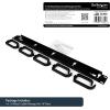 StarTech.com Horizontal 1U Server Rack Cable Management Finger Duct w/ Cover – 19″ Network Rack Wire Duct Raceway Panel – Slotted Wire Duct (CMDUCT1UX)(1U)