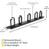 StarTech.com Horizontal 1U Server Rack Cable Management Finger Duct w/ Cover – 19″ Network Rack Wire Duct Raceway Panel – Slotted Wire Duct (CMDUCT1UX)(1U)