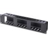 StarTech.com Horizontal 2U Server Rack Cable Management Finger Duct w/ Cover – 19″ Network Rack Wire Duct Raceway Panel – Slotted Wire Duct (CMDUCT2U)(2U)