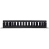 StarTech.com Horizontal 2U Server Rack Cable Management Finger Duct w/ Cover – 19″ Network Rack Wire Duct Raceway Panel – Slotted Wire Duct (CMDUCT2U)(2U)