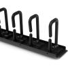 StarTech.com Vertical 0U Server Rack Cable Management w/ D-Ring Hooks – 20U Network Rack Cord Manager Panel – 3ft Wire Organizer (CMVER20UD)(D-Ring Hooks)
