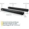 StarTech.com Vertical Cable Organizer with Finger Ducts – Vertical Cable Management Panel – Rack-Mount Cable Raceway – 40U – 6 ft (CMVER40UF)(Organizer)