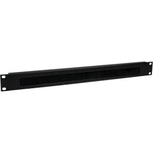 StarTech.com 1U High-density Brush Strip Cable Management Panel, Sturdy Steel Horizontal Data Centre Cable Organizer