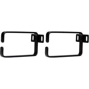 StarTech.com 2.4 x 3.9in Vertical Cable Management D Ring – 1.5U Metal D-Ring Hooks – Wire Organizer for 2 or 4-Post Network/Server Racks (CMHOOKMW) Black(2.2 x 3.9in (Pack of 2))