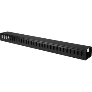 StarTech.com 3ft (1m) Vertical Cable Management Duct with Cover – 0U Open Slot Finger Duct Wire Raceway for 19 Inch Server Rack – Slotted Cord Channel (CMVER20UF)(Finger Duct)