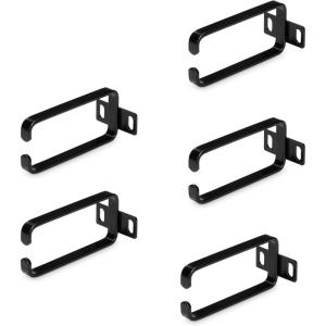 StarTech.com 5-Pack 1U Vertical Cable Management D-Ring Hooks, Cable Manager for 19″ Server Racks/Cabinets, Wire Organizers(5 Pack)